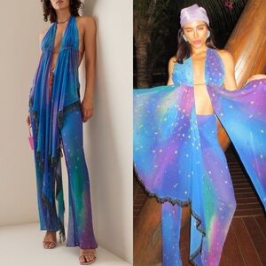 SIEDRES Bloom flared halter top size EU 38 (US 8) NEW! New with tags!